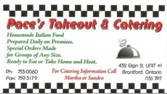 Pace's Takeout & Catering